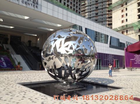 安徽不锈钢镂空球案例